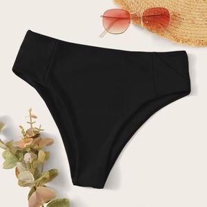 High Waisted Black Bathing Suit